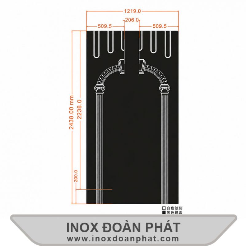 Inox hoa văn cửa D1