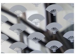 Fan-shaped pattern plates