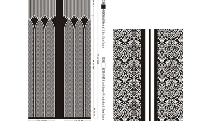 Patterned gate 18