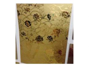 Inox pattern yellow roses