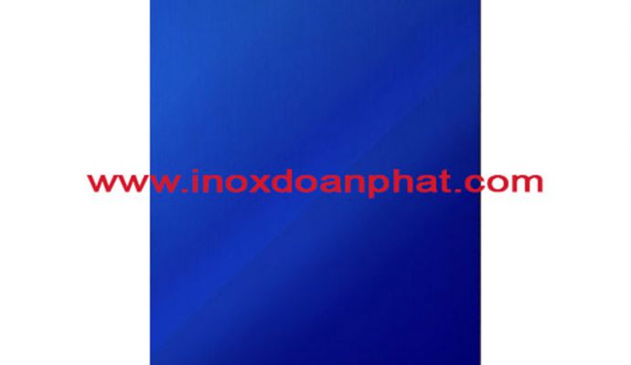 Blue stainless steel plate mirror