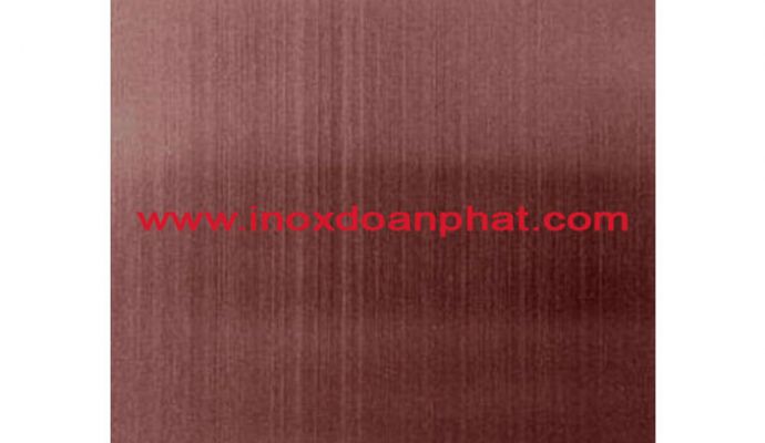 Inox scratched red wine