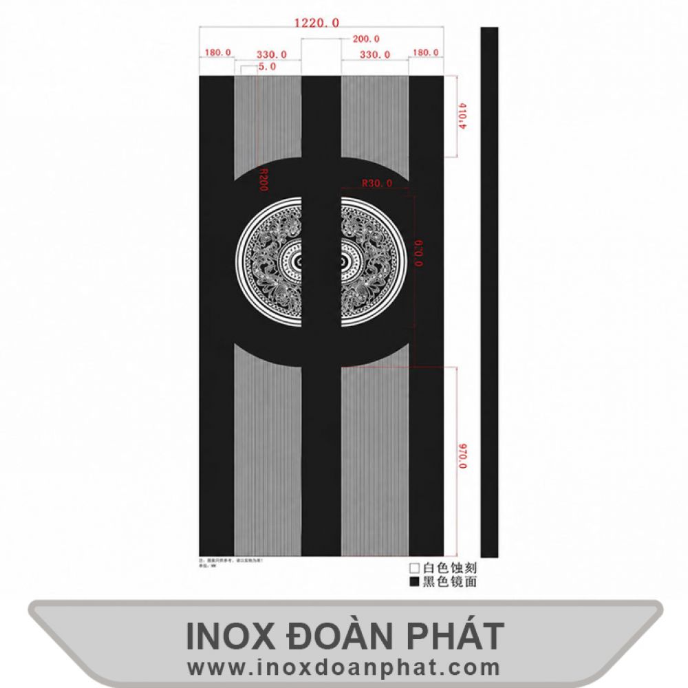 Inox hoa văn cửa D3