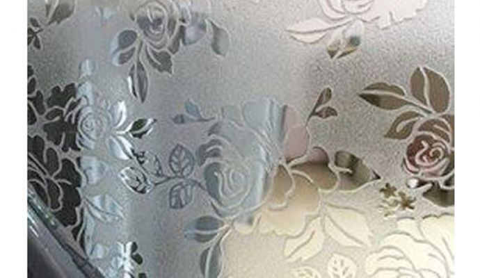 Inox white rose pattern