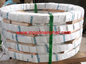 Stainless steel tape cutting