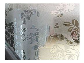 Inox white rose pattern