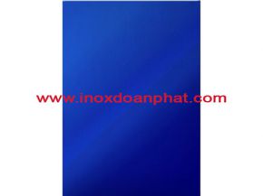 Blue stainless steel plate mirror