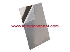 Glossy white stainless steel plate 8K